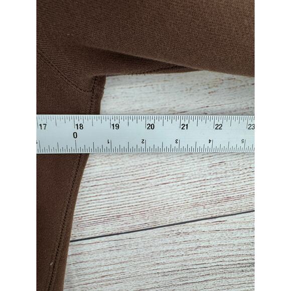 Lucky Brand Embroidered Faux Fur Trim Hoodie Duster Dress Womens Small Brown - Picture 11 of 12